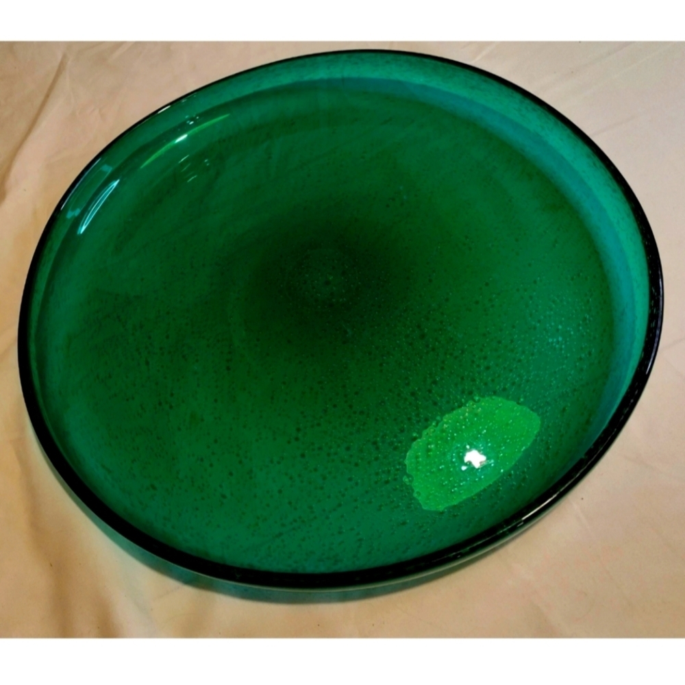 MASSIVE Signed Hadeland Gladverk "Greenland " Platter 1950 Arne Jon Jutrem - Picture 1 of 11